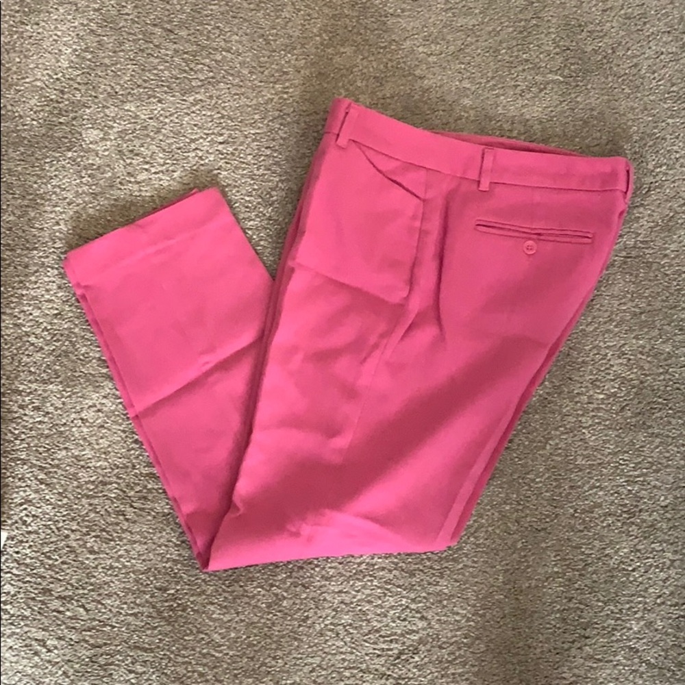 Gap Slim Cropped Pink Pants